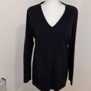 Tunic length Navy Sweater